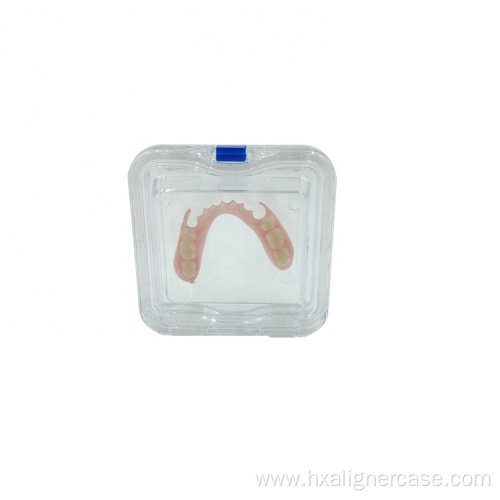 10x10x5cm Dental Clear Plastic Denture Storage Membrane Box